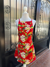 Cargar imagen en el visor de la galería, Vestido rojo estampado moños
