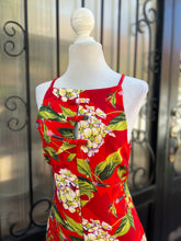 Cargar imagen en el visor de la galería, Vestido rojo estampado moños
