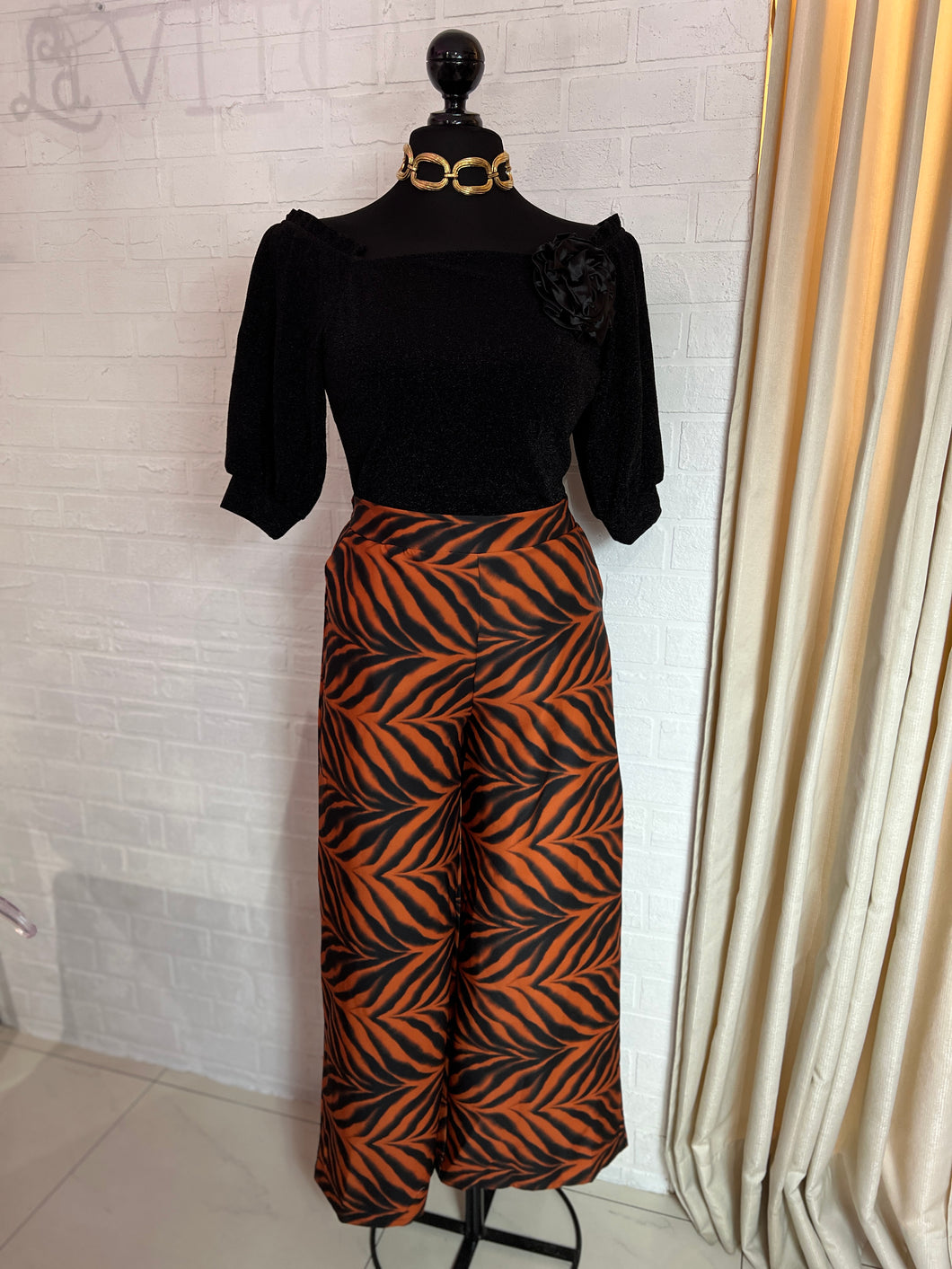 Pantalón zebra chedrón