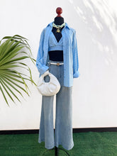 Cargar imagen en el visor de la galería, Pantalón denim wide leg
