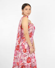 Cargar imagen en el visor de la galería, Vestido midi floral falda olanes
