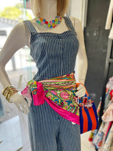 Cargar imagen en el visor de la galería, Palazzo denim a rayas
