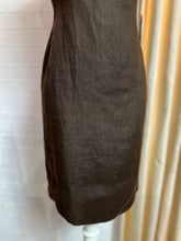 Cargar imagen en el visor de la galería, Vestido lino chocolate midi
