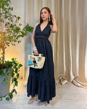 Cargar imagen en el visor de la galería, Vestido halter denim
