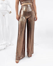 Cargar imagen en el visor de la galería, Set top &amp; pantalón metálico
