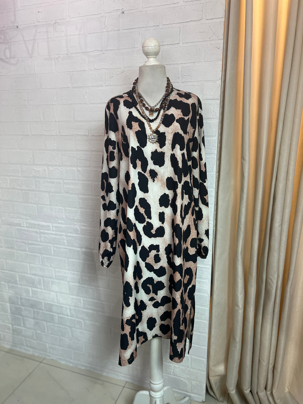 Vestido leopardo curvy