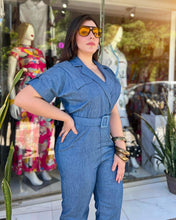 Cargar imagen en el visor de la galería, Palazzo denim ligero
