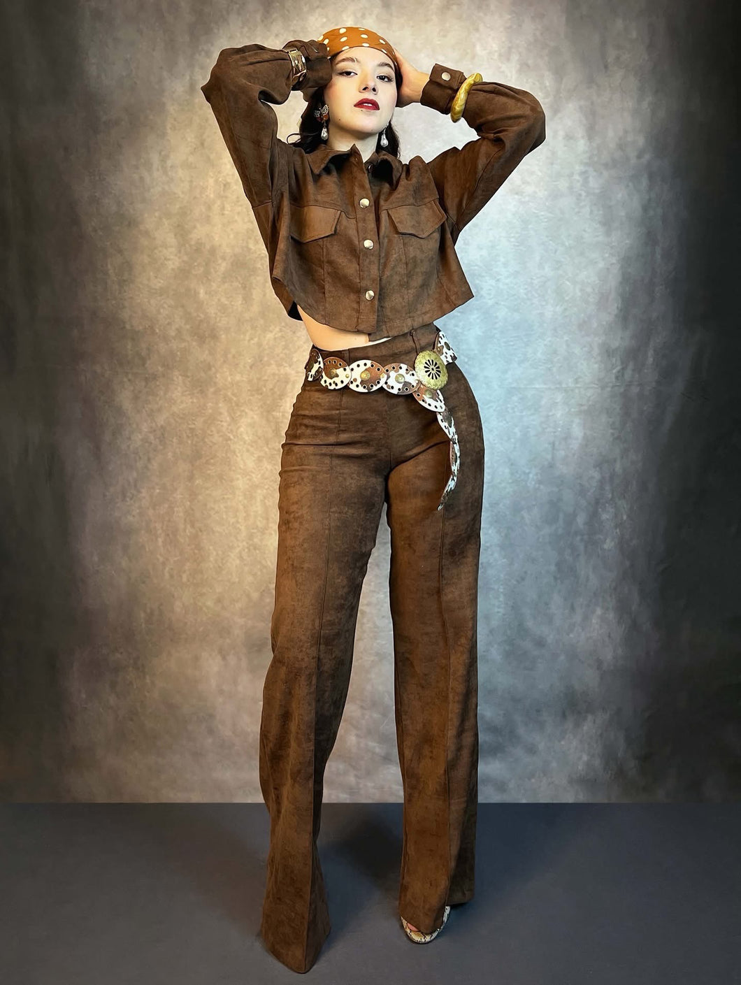 Pantalón gamuza cocoa