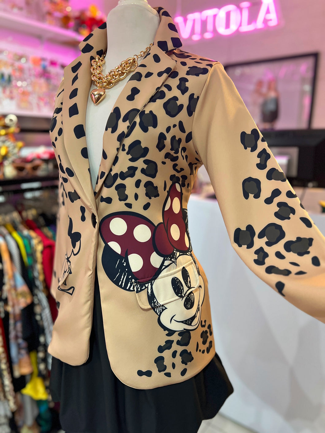 Blazer estampado Minnie Mouse