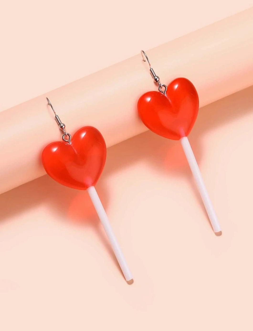 Aretes paleta corazón