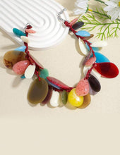 Cargar imagen en el visor de la galería, Collar petalos colores
