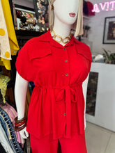 Cargar imagen en el visor de la galería, Set cazadora &amp; pantalón rojo
