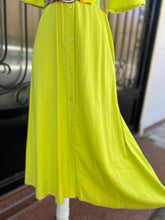 Cargar imagen en el visor de la galería, Vestido lino verde lima

