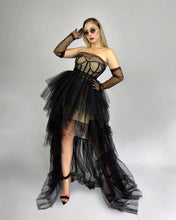 Cargar imagen en el visor de la galería, Vestido fiesta tul negro

