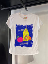 Cargar imagen en el visor de la galería, Playera blanca frutas con cristales
