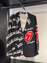 Cargar imagen en el visor de la galería, Blazer negro estampado Rolling stones
