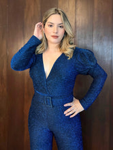 Cargar imagen en el visor de la galería, Palazzo glitter azul rey
