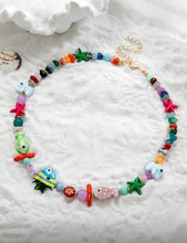 Cargar imagen en el visor de la galería, Collar cuentas peces
