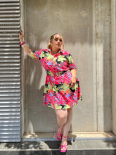 Cargar imagen en el visor de la galería, Vestido lino estampado tropical
