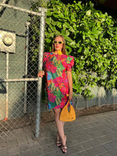 Cargar imagen en el visor de la galería, Vestido estampado tropical colores

