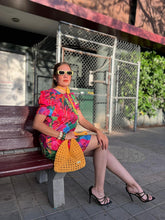 Cargar imagen en el visor de la galería, Vestido estampado tropical colores
